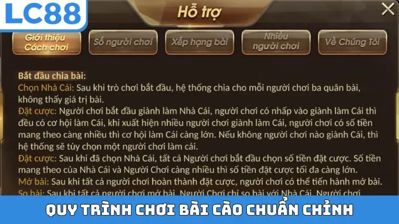 Quy trình chơi bài cào chuẩn chỉnh